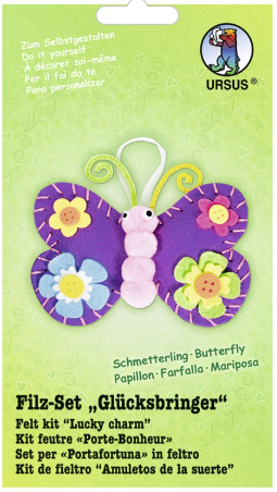 Felt kit Lucky charm - Butterfly